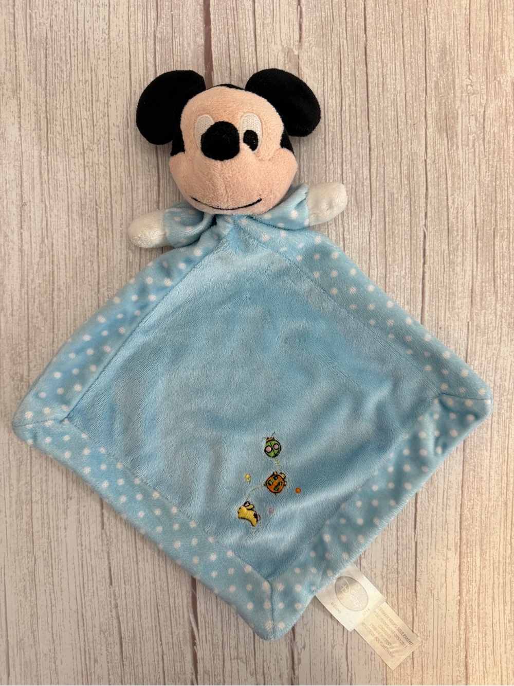 Disney Baby Mickey Mouse Lovey Security Baby Blanket Blue Bunny Ladybug Turtle